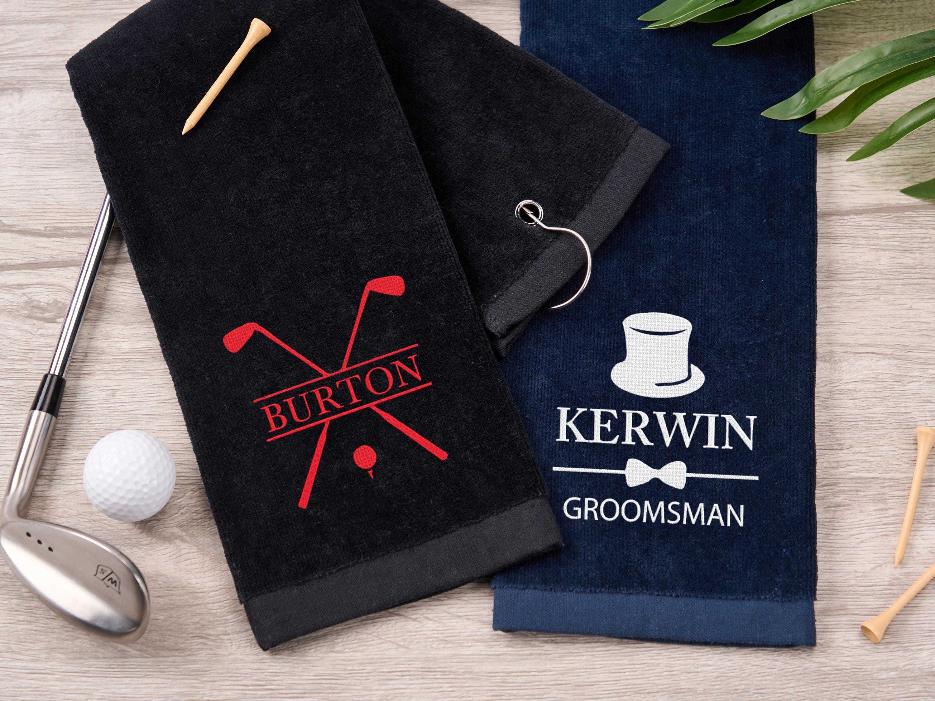 Personalized Golf Towel,Embroidered Golf Towel For Him,Custom Golf Towel With Initials/Name,Birthday Gifts,Gift For Golfer,Gift For Men