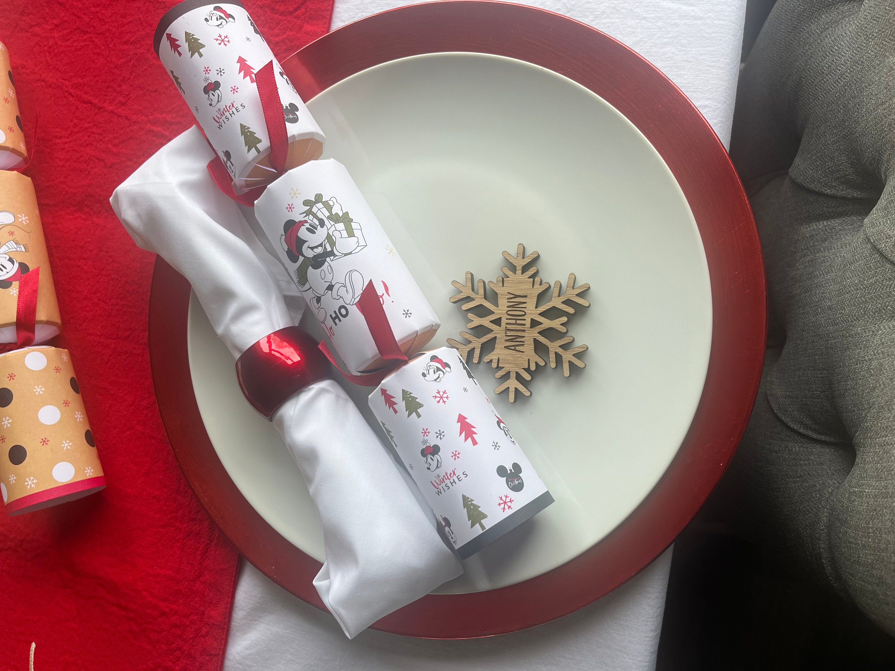 Christmas Personalised Snowflake Place Names Decorations