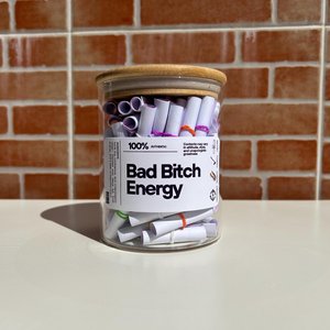 Bad Bitch Energy Jar, 110 Positive Affirmations and Quotes to Empower Women, Daily Motivation, Inspire-Self-Care, Mental Health, Anxiety Relief