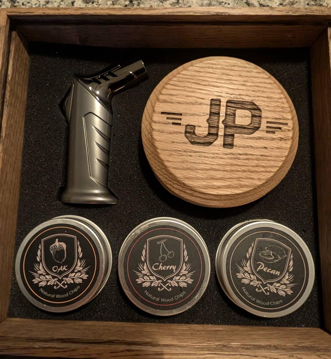 Personalized Whiskey Smoker Kit: Bourbon Cocktail Gift Set