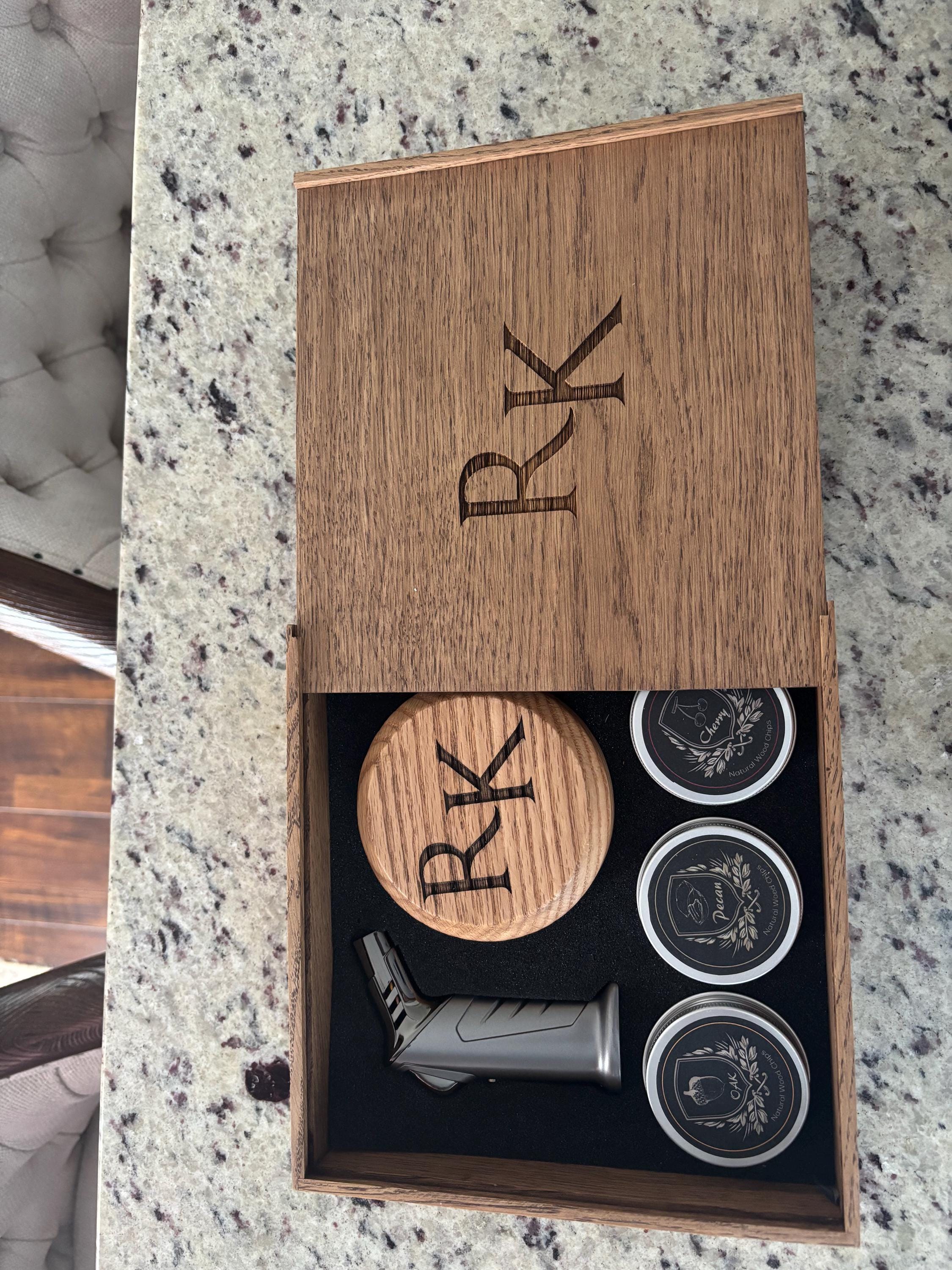 Personalized Whiskey Smoker Kit: Bourbon Cocktail Gift Set