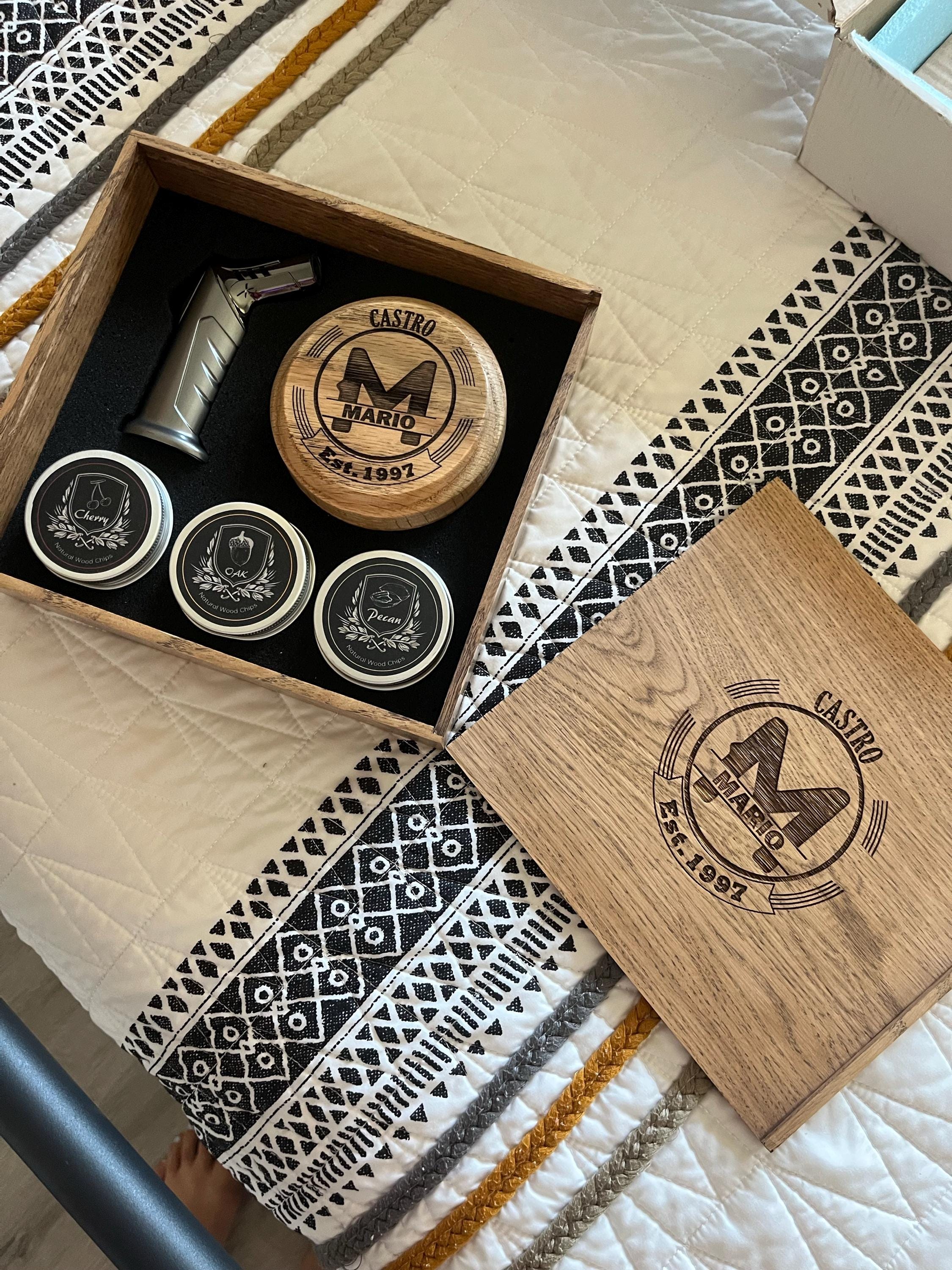 Personalized Whiskey Smoker Kit: Bourbon Cocktail Gift Set