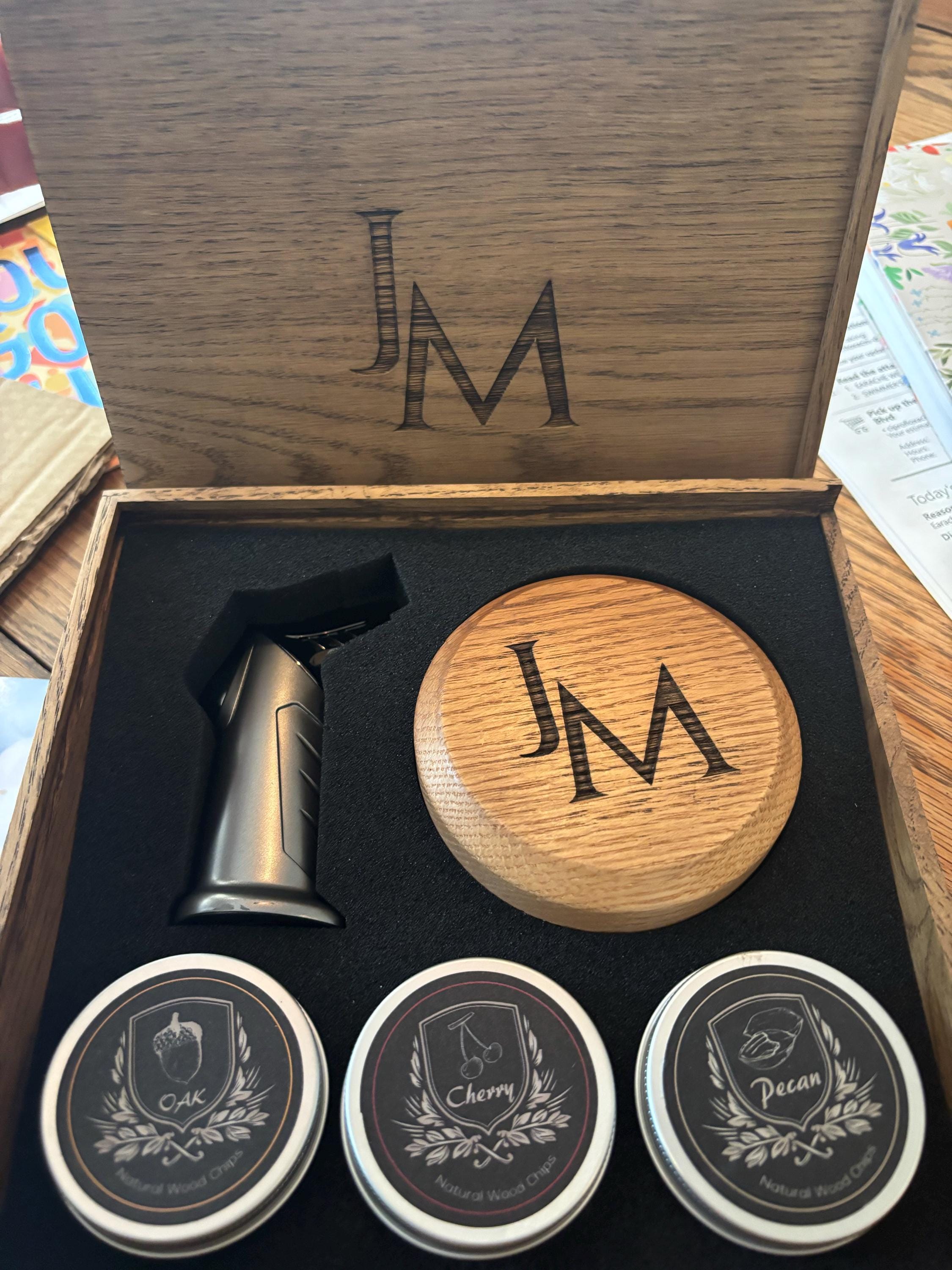 Personalized Whiskey Smoker Kit: Bourbon Cocktail Gift Set