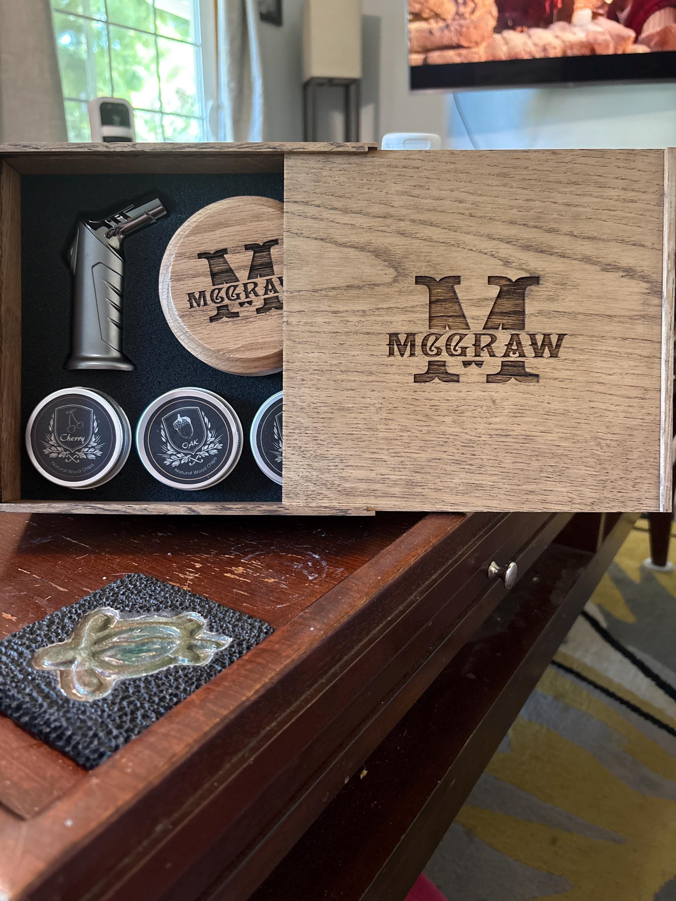 Personalized Whiskey Smoker Kit: Bourbon Cocktail Gift Set