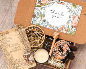 Thank You Gift Basket, Thank You Gifts for Women, Thank You Gift Box For Friend, Thank You Gift Coworker Spa Gift Basket,  tea gift box