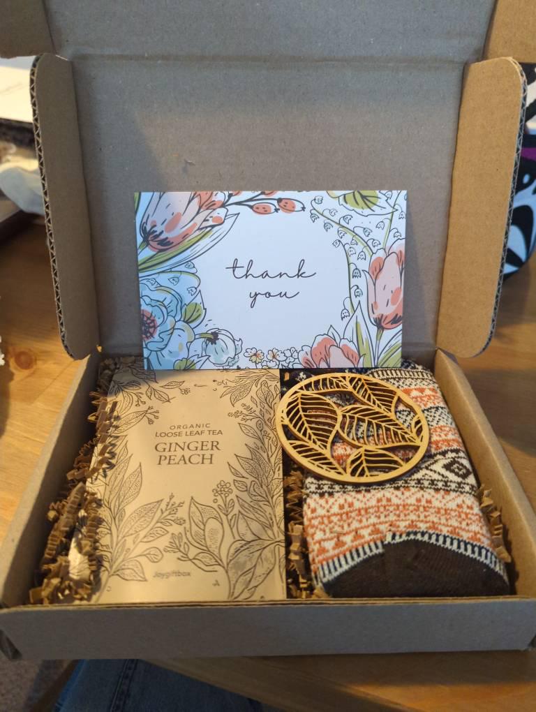 Thank You Gift Basket, Thank You Gifts for Women, Thank You Gift Box For Friend, Thank You Gift Coworker Spa Gift Basket,  tea gift box