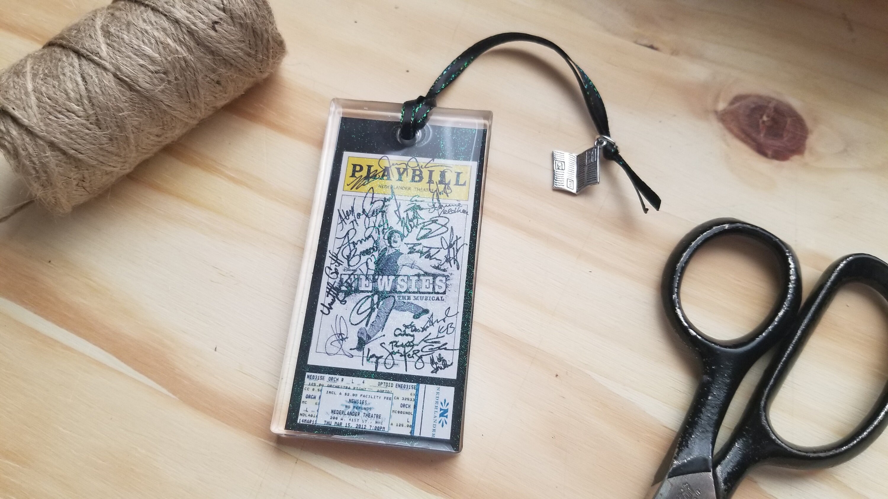 Newsies Broadway Playbill Ornament: Autographed Resin Keepsake