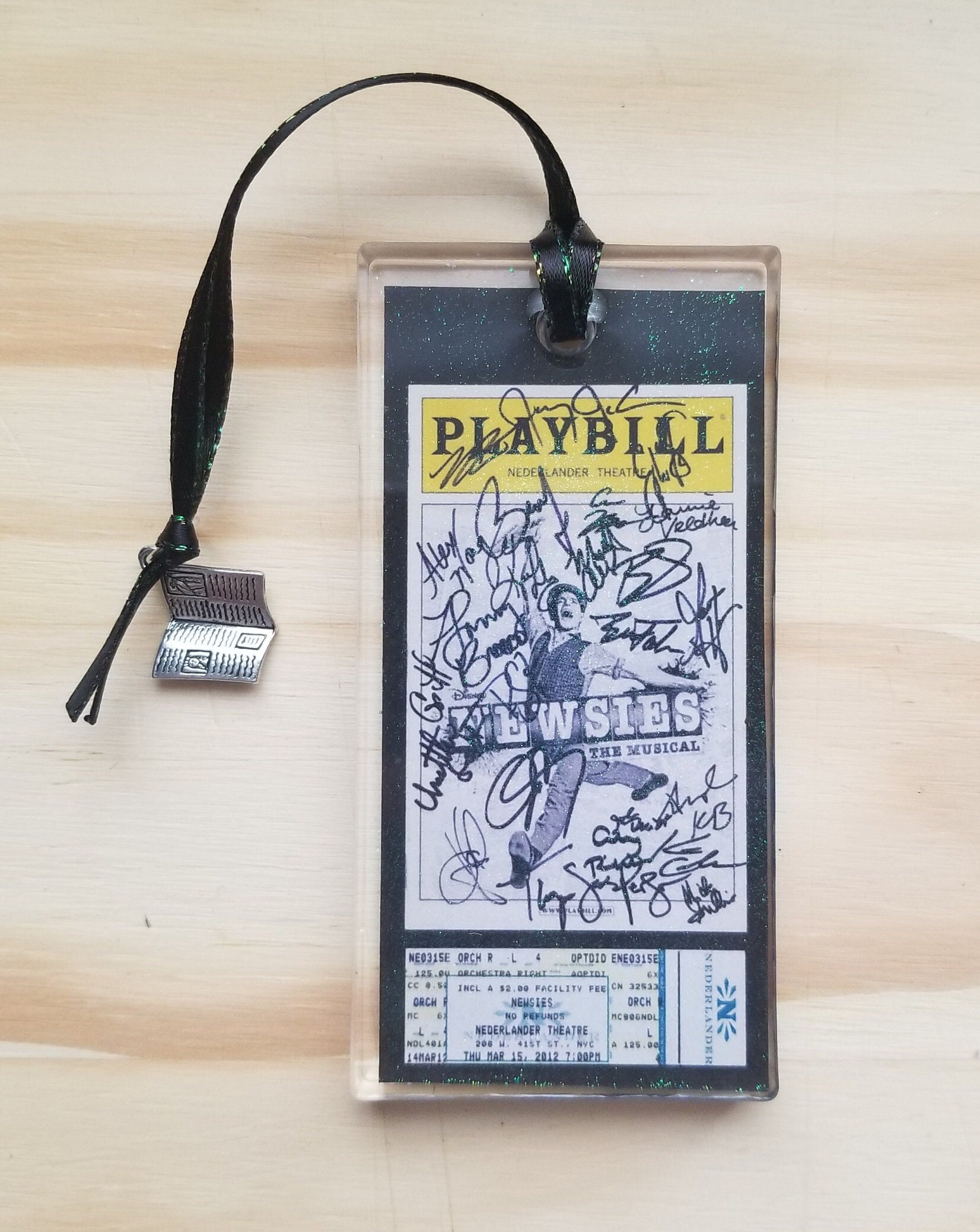 Newsies Broadway Playbill Ornament: Autographed Resin Keepsake