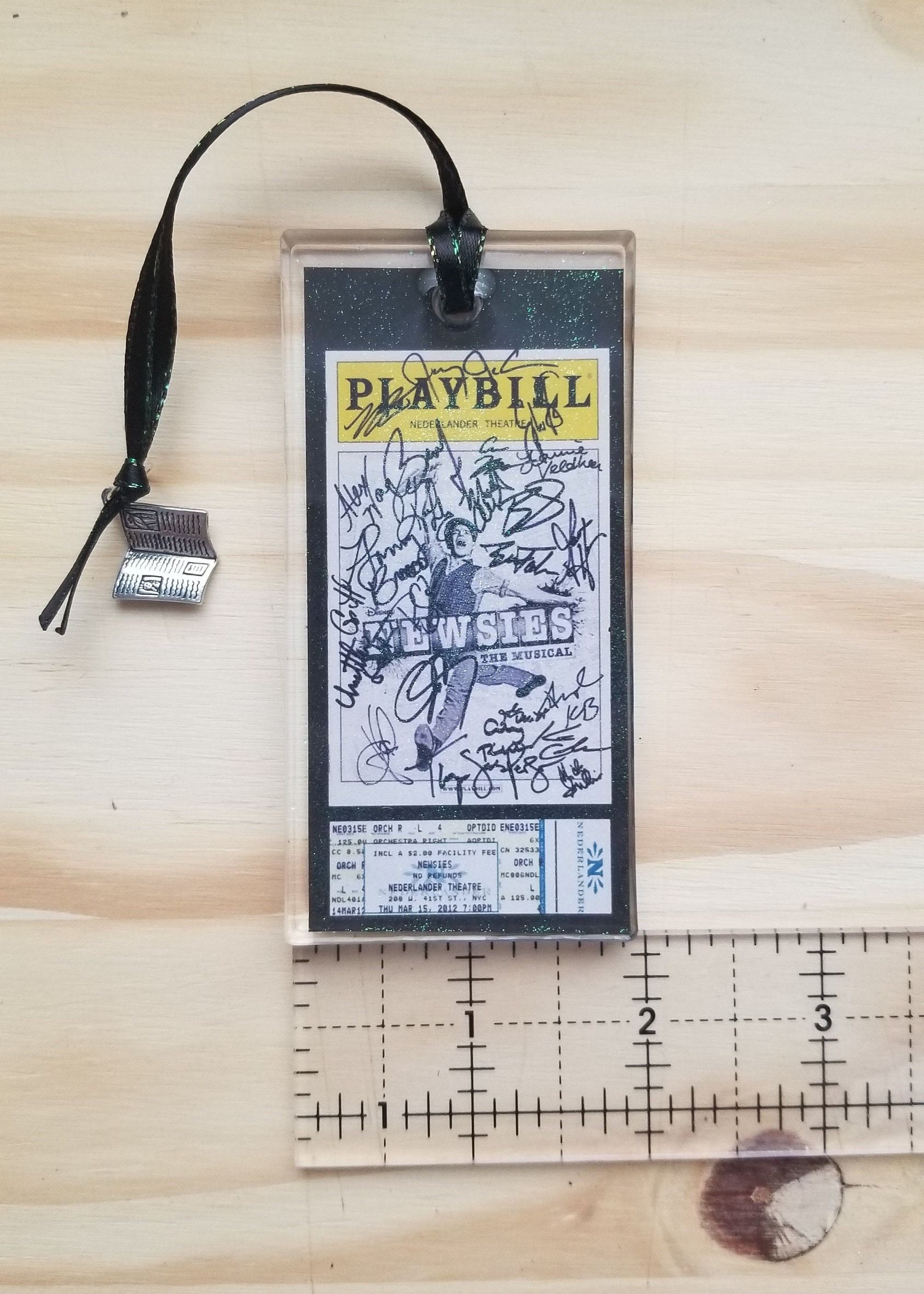 Newsies Broadway Playbill Ornament: Autographed Resin Keepsake
