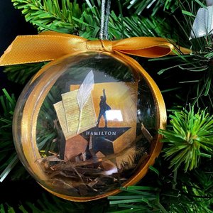 Personalized Musical Theater Themed Christmas Ornament, Show Globe Hanging Decor, Holiday Keepsake, Christmas Gift for Theater Lovers/Family/Friends