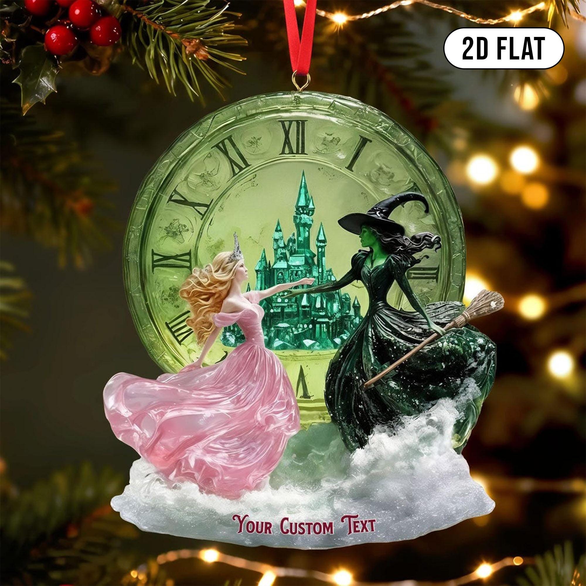 Wicked For Good Bestie Acrylic Ornament, Glinda And Elphaba Best Friend Gift, Changed For Good, The Girl in the Bubble Gift, Pink Witch