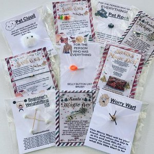 HILLARIOUS gifts, belly button cleaner, pet rock, white elephant, pet cloud, pet cloud WORRY WART, funny gift idea for him her christmas