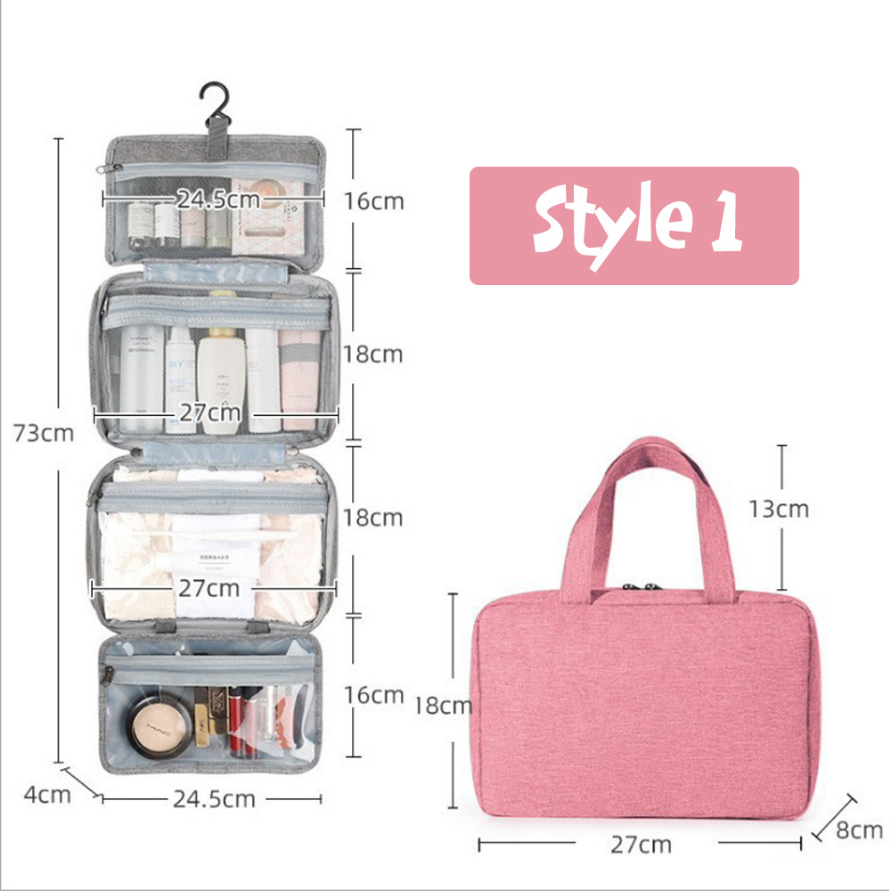 Personalized Names and Birth Flower Cosmetic Travel Bag, Foldable Make Up Organizer, Makeup Bag, Hanging Toiletry Bag for Women, Weekender Bag