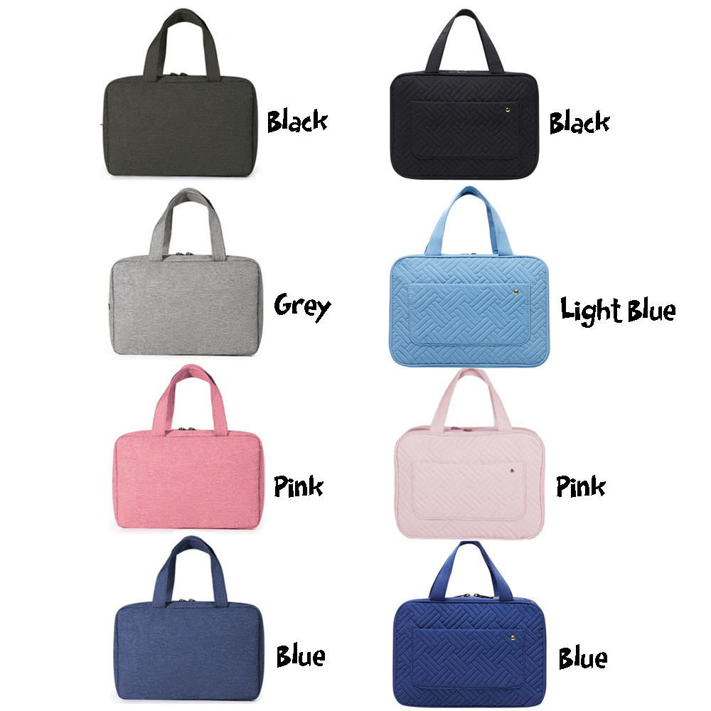 Personalized Names and Birth Flower Cosmetic Travel Bag, Foldable Make Up Organizer, Makeup Bag, Hanging Toiletry Bag for Women, Weekender Bag