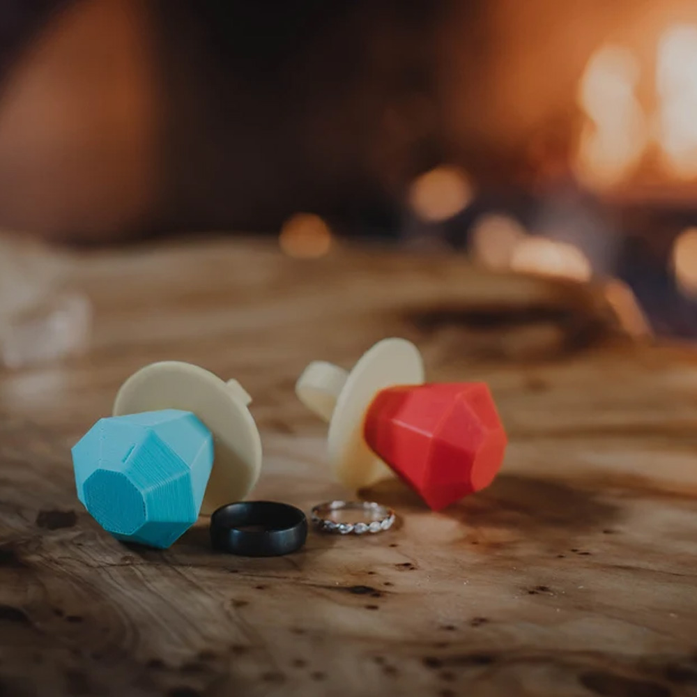 Ring Pop Box 3D Printed Proposal, Wedding Ring Box & Ring Bearer Box