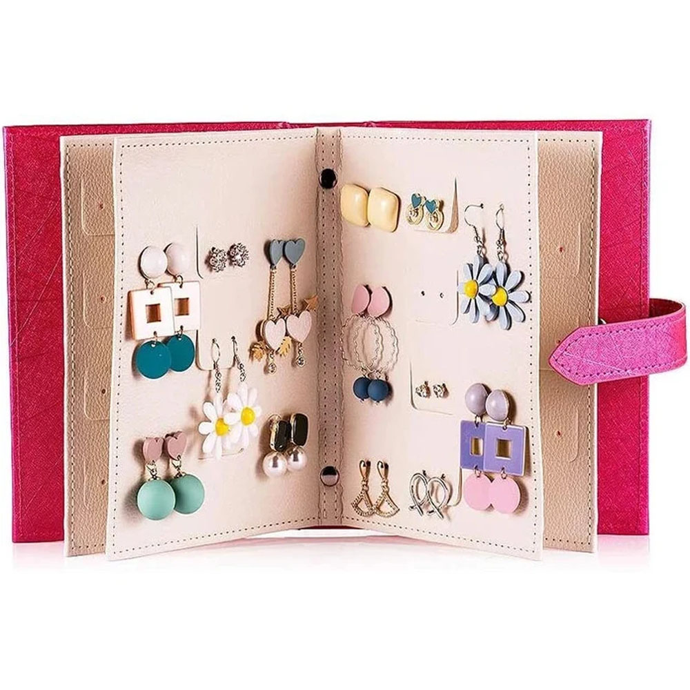 Custom Earring Book Case, Jewelry Organizer Book, Good for Travelling, Earring Travel Book, Portable Earring Storage
