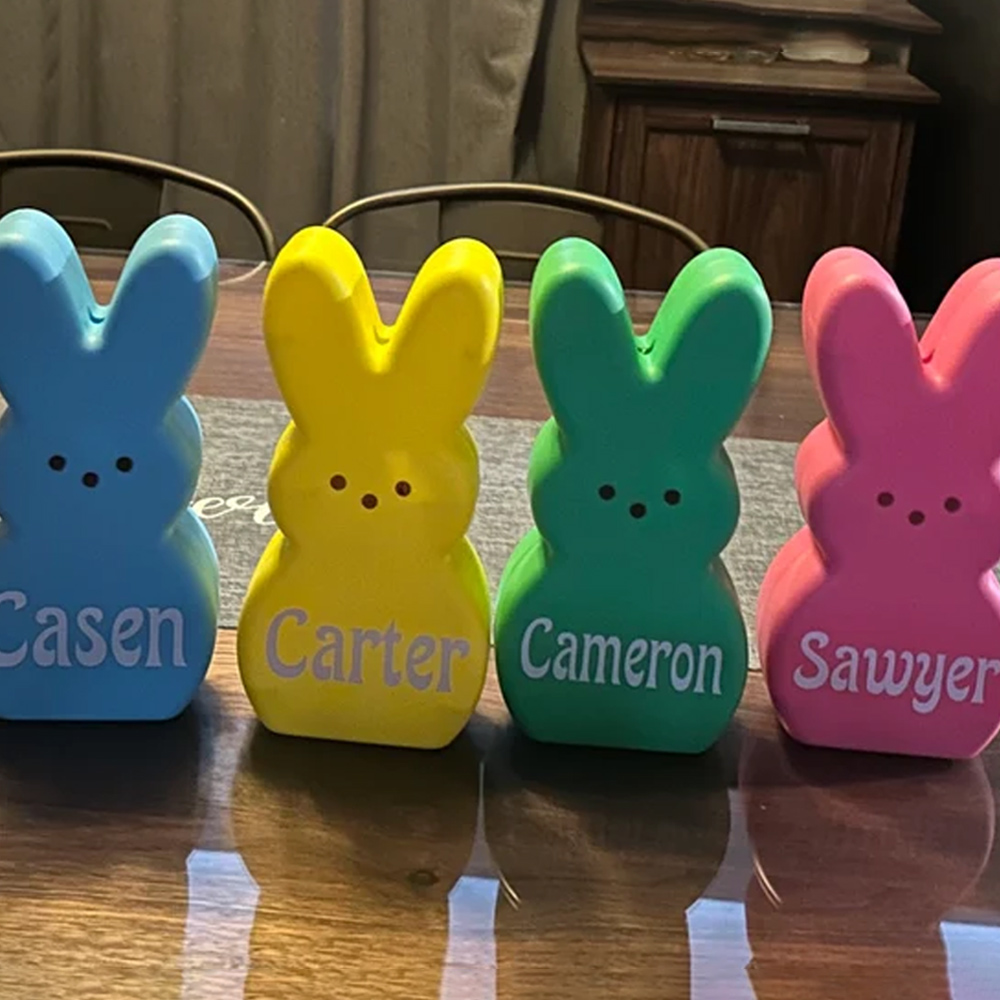 Personalized Easter Bunny LED Light, Kids Easter Basket Stuffer, Baby's First Easter Gift, Kids Easter Gift, Easter Bunny Decor, Spring