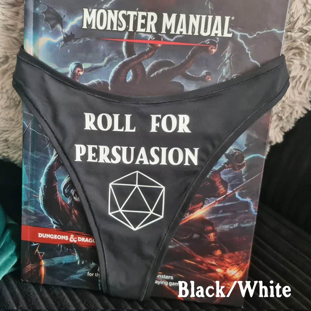 Underwear Roll for Persuasion/Initiative/Sleight of Hand, Funny gift TTRPG