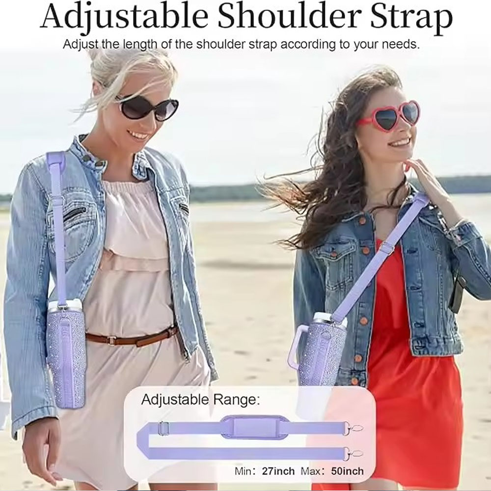 Tumbler Pouch Water Bottle Pouch Water Bottle Carrier Travel Accessory for Stanley Accessories for Hiking Gift Camping Gift for Mom