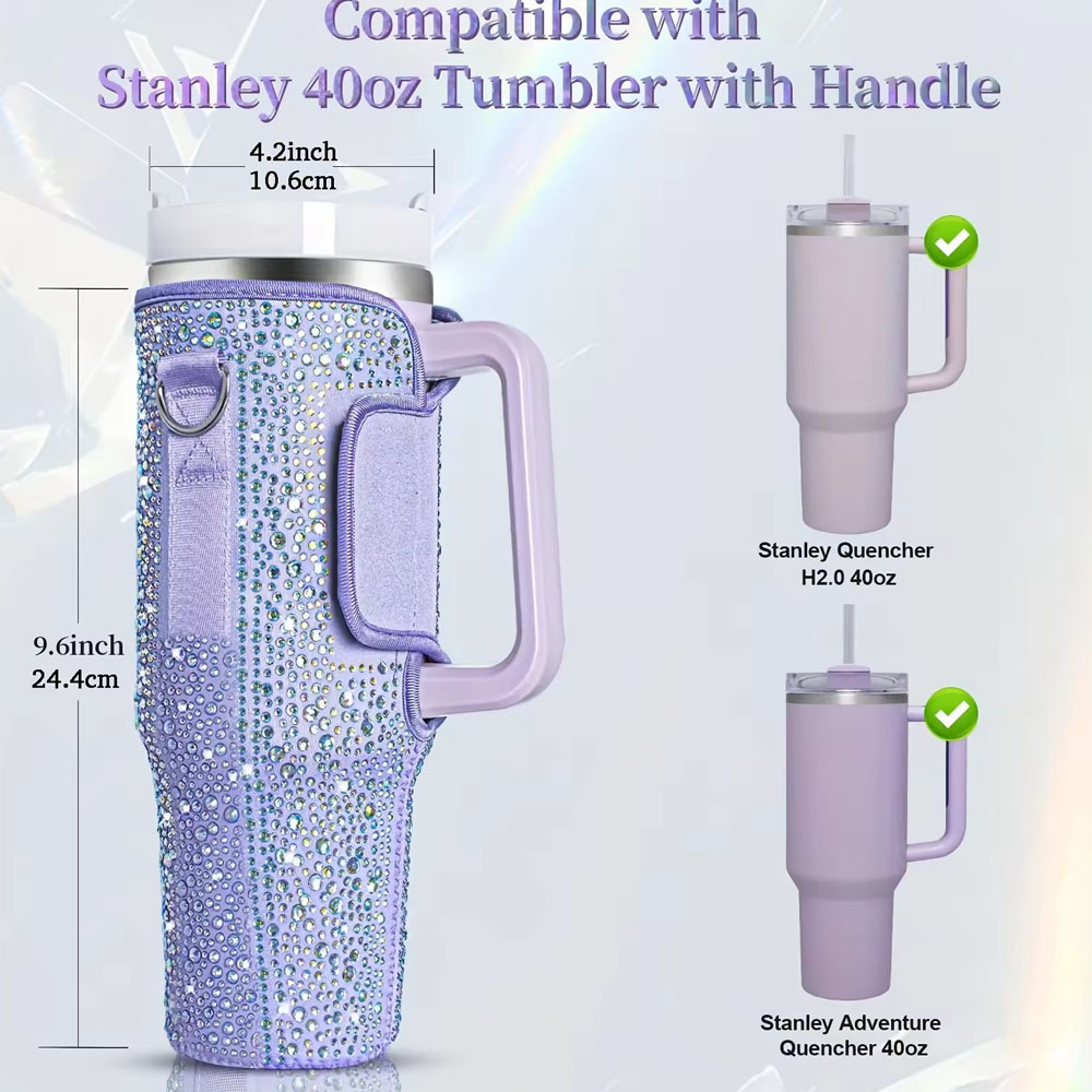 Tumbler Pouch Water Bottle Pouch Water Bottle Carrier Travel Accessory for Stanley Accessories for Hiking Gift Camping Gift for Mom