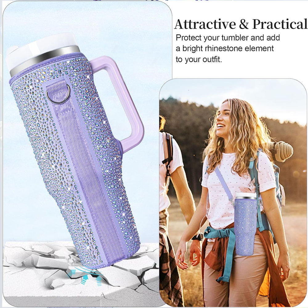 Tumbler Pouch Water Bottle Pouch Water Bottle Carrier Travel Accessory for Stanley Accessories for Hiking Gift Camping Gift for Mom