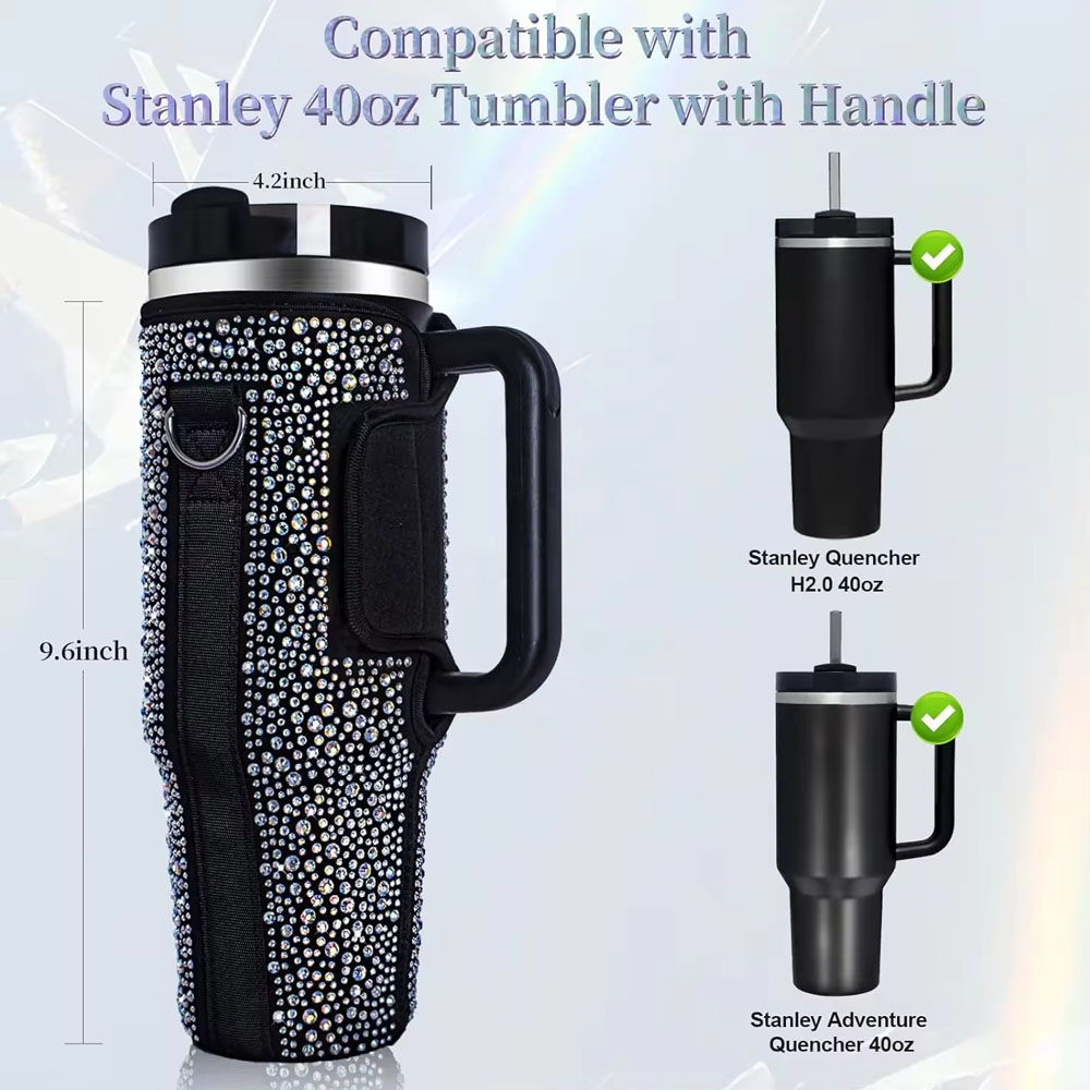 Tumbler Pouch Water Bottle Pouch Water Bottle Carrier Travel Accessory for Stanley Accessories for Hiking Gift Camping Gift for Mom