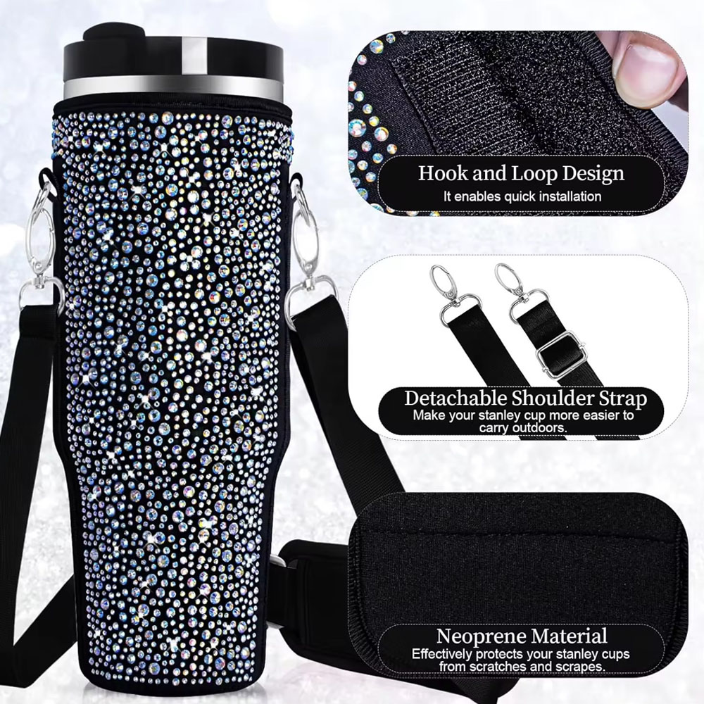 Tumbler Pouch Water Bottle Pouch Water Bottle Carrier Travel Accessory for Stanley Accessories for Hiking Gift Camping Gift for Mom