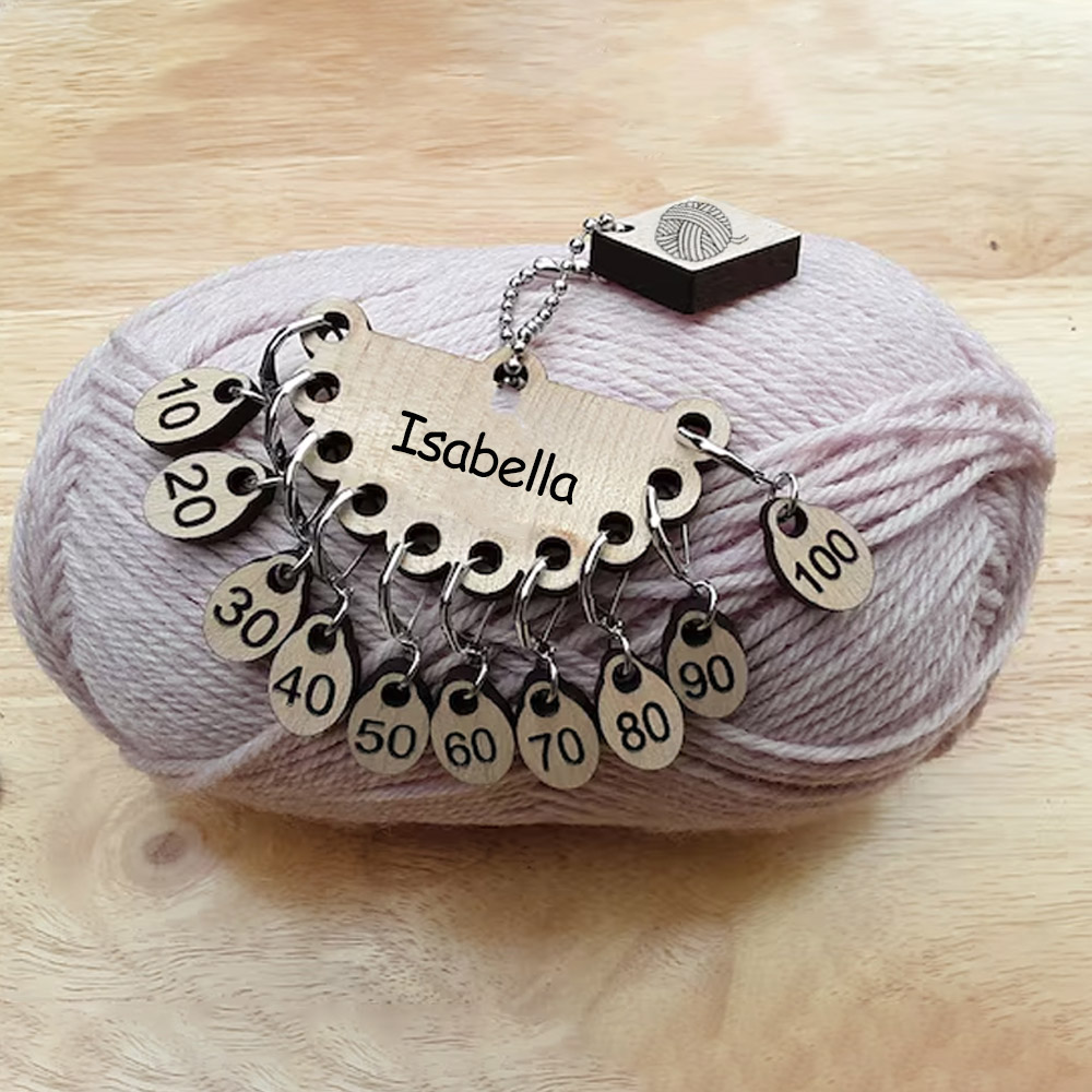 Cast-On Counting Number Stitch Markers for Knitters and Crocheters