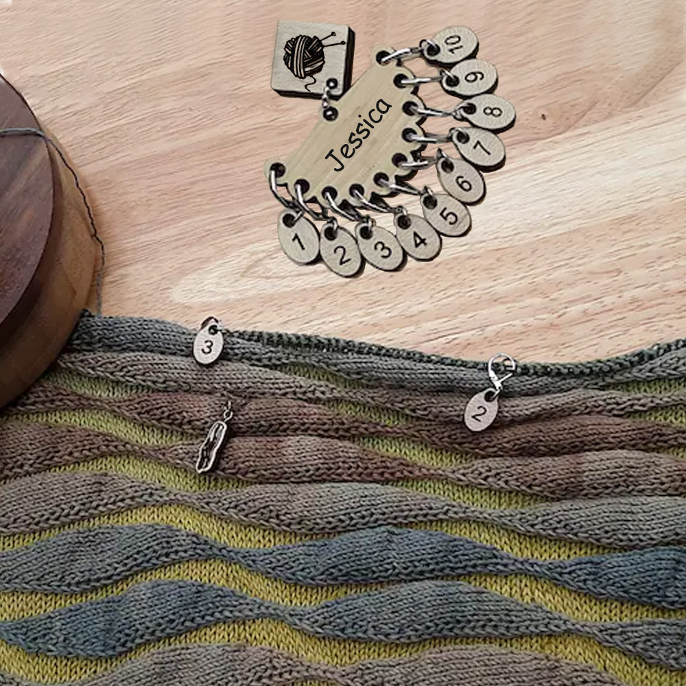 Cast-On Counting Number Stitch Markers for Knitters and Crocheters