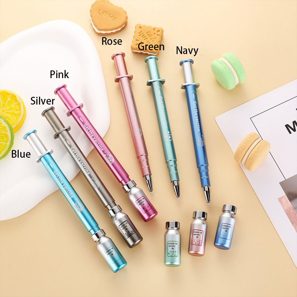 Personalized Luminous Syringe Shape Pen, Handmade Unique Novelty Stationery, School & Office Supplies, Graduation Gift for Nurse Doctor Dentist Student