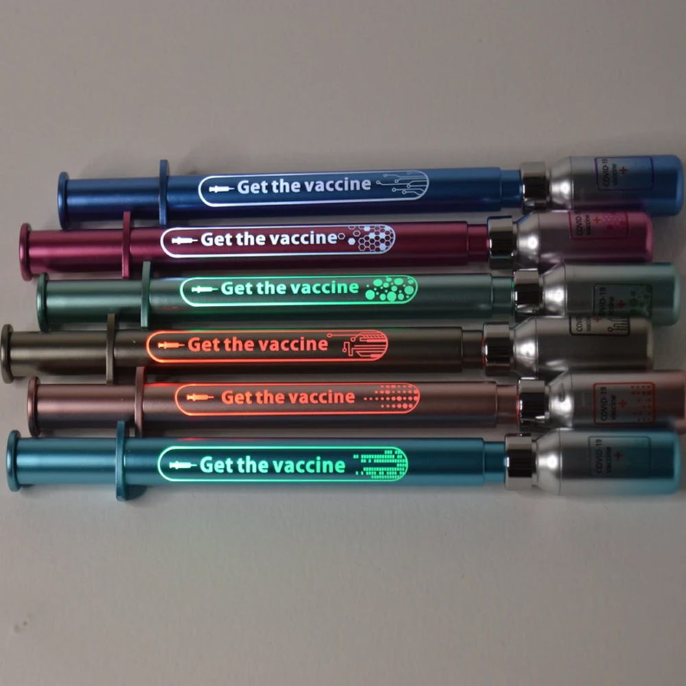 Personalized Luminous Syringe Shape Pen, Handmade Unique Novelty Stationery, School & Office Supplies, Graduation Gift for Nurse Doctor Dentist Student