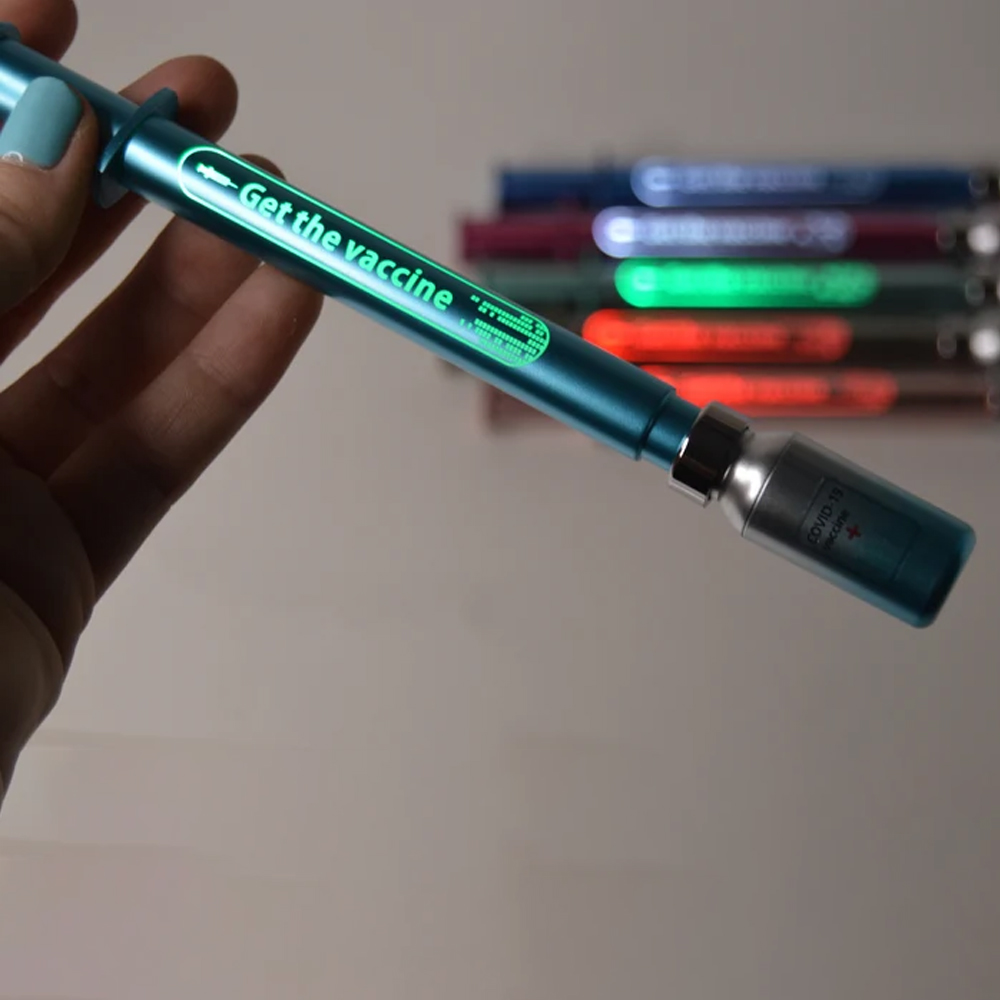 Personalized Luminous Syringe Shape Pen, Handmade Unique Novelty Stationery, School & Office Supplies, Graduation Gift for Nurse Doctor Dentist Student