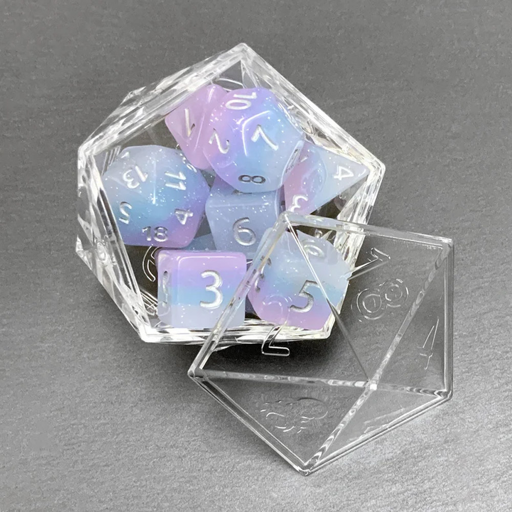 4 pack Kraken Logo D20 Dice Display, Display Storage Case for 12pc Dice, Dice Sets Dice Collection, Display Case For Dice Sets