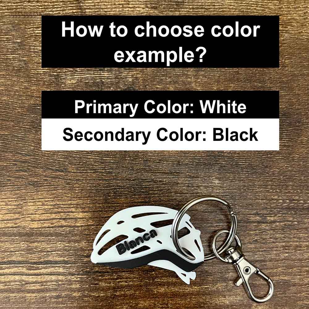 Personalized Name Bike Helmet Keychain, 3D Printed Sport Keyrings, Bike Backpack Tags, Mtb Team Gift, Gift for Rider