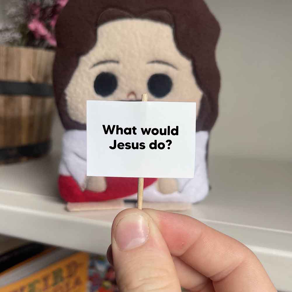 Personalized Message Jesus Plushie, Cute Jesus Plush, Doll for Baptism/Birthday, Custom Present for Religious