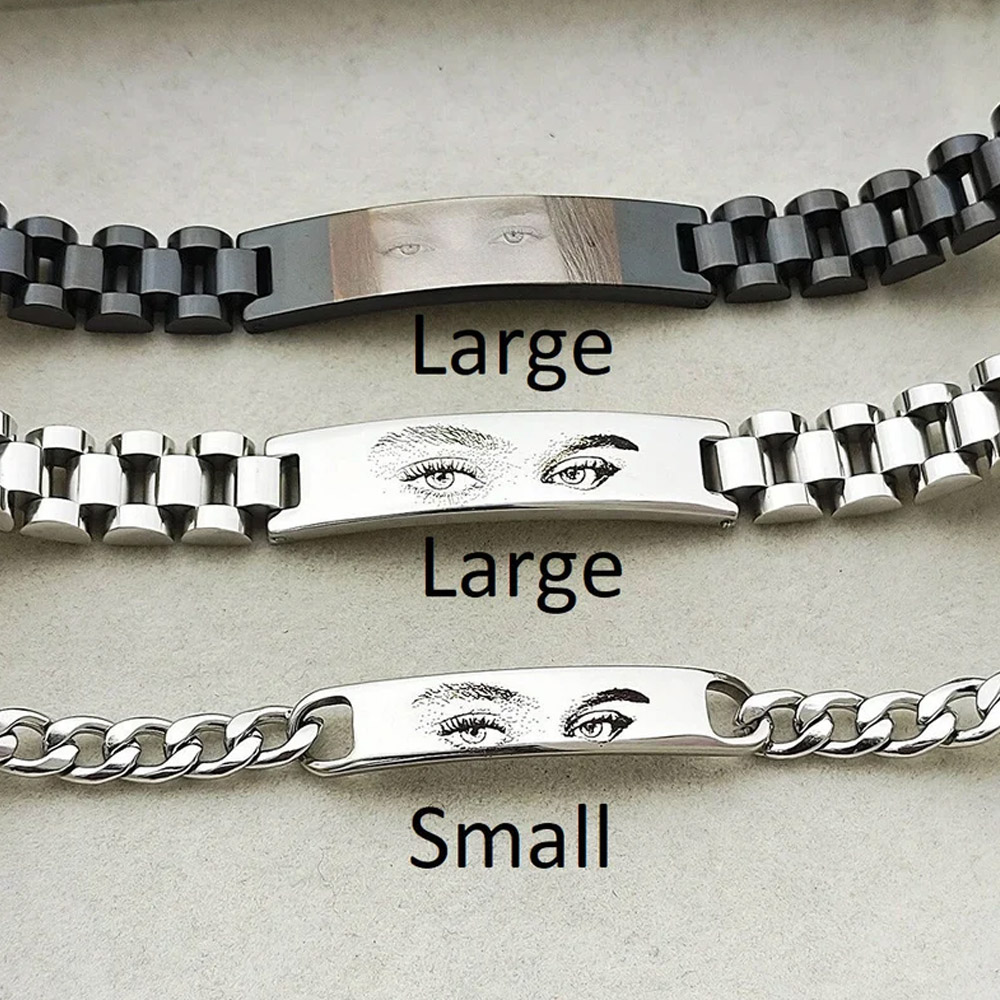 Personalized Human Eye Bracelet, Personalized Pendant, Engraved Bracelet, Eye Jewlery Gift