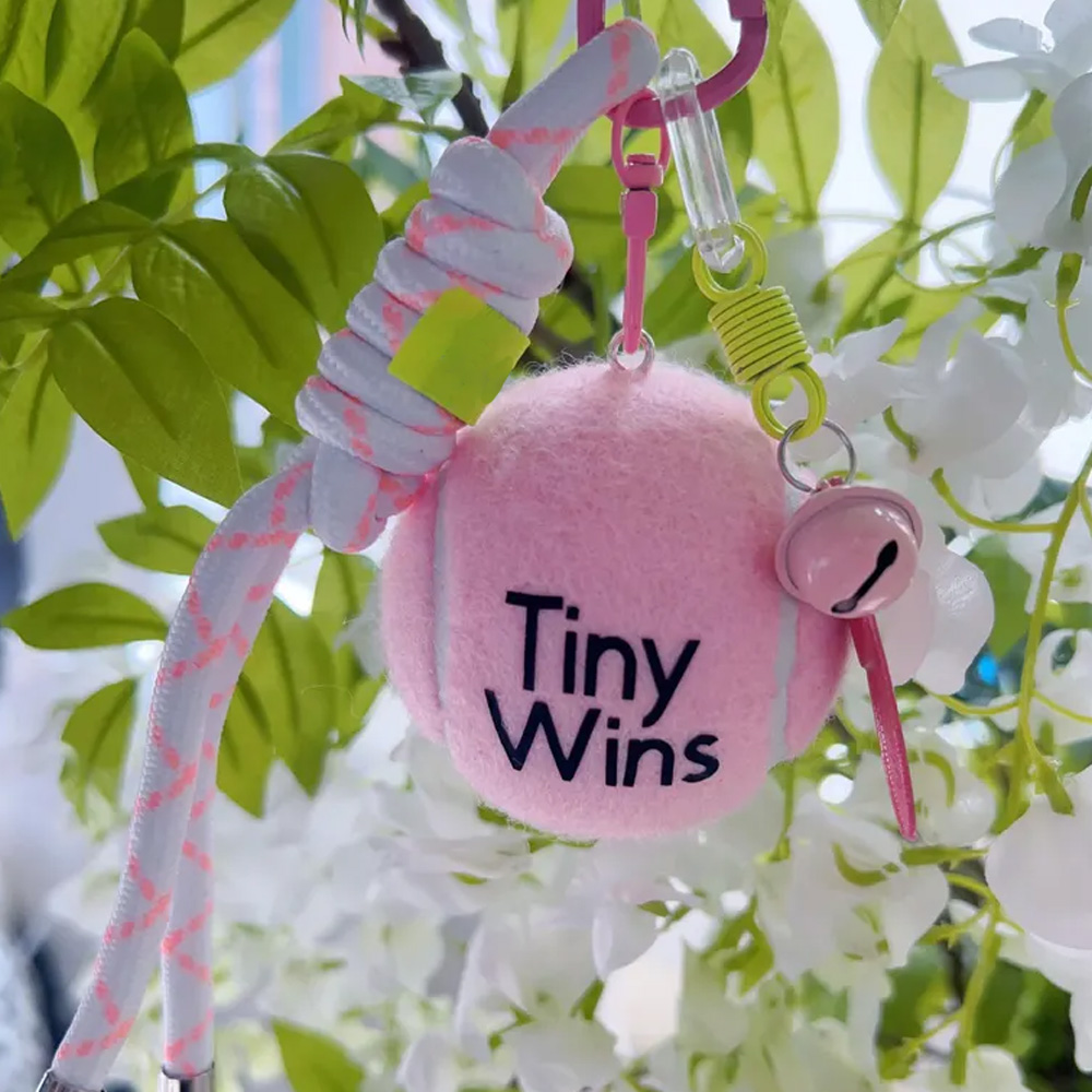 Personalized Pink Tennis Ball Keychain, Gift for Tennis Lover, Pink Tennis Keychain, The Gift of Customizable Tennis Balls