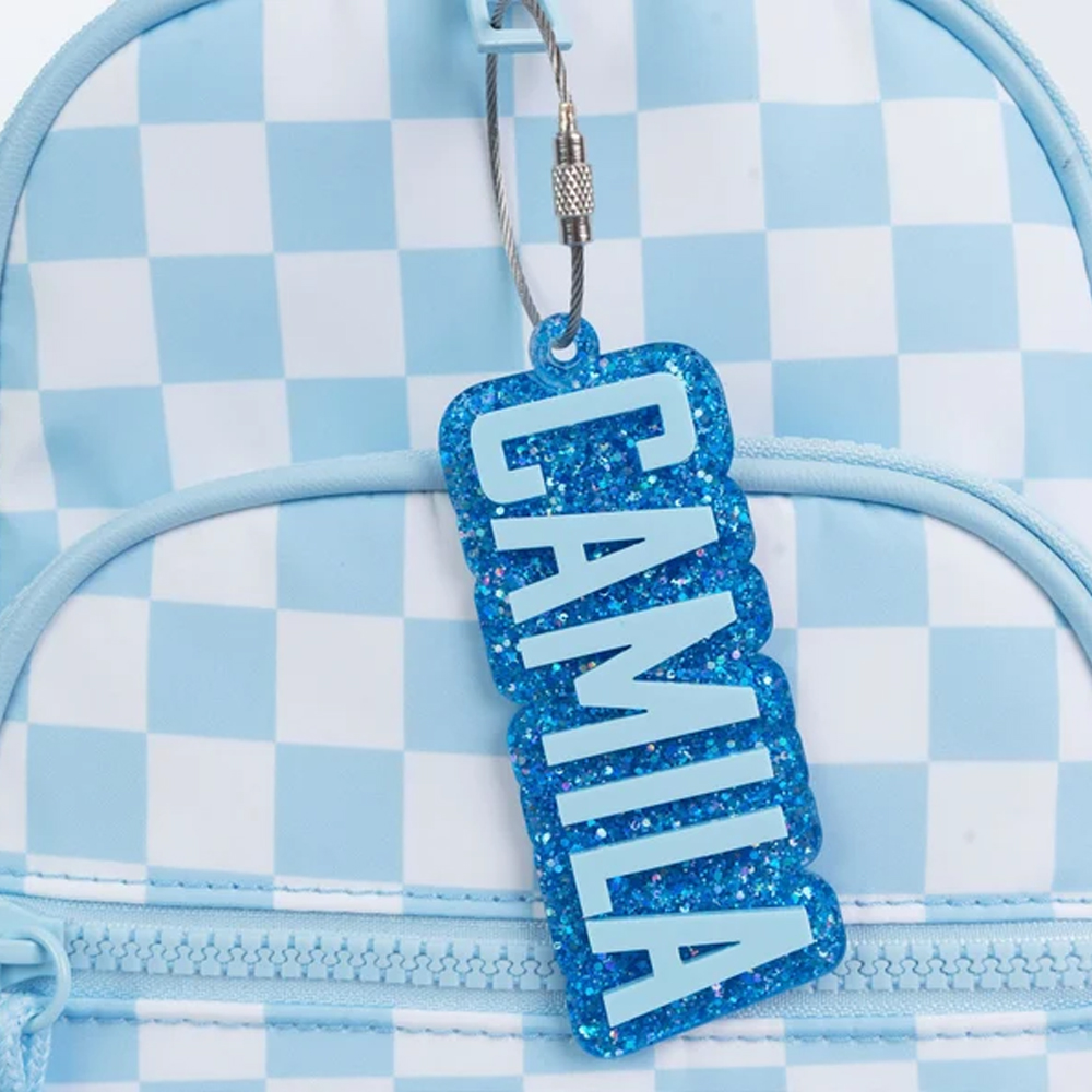 Name Keychain, Backpack Name Tags, Diaper Bag Tag, Personalized Name Plate, Custom Acrylic Key Chain, School Bag Name Tag, Bog Bag Tag