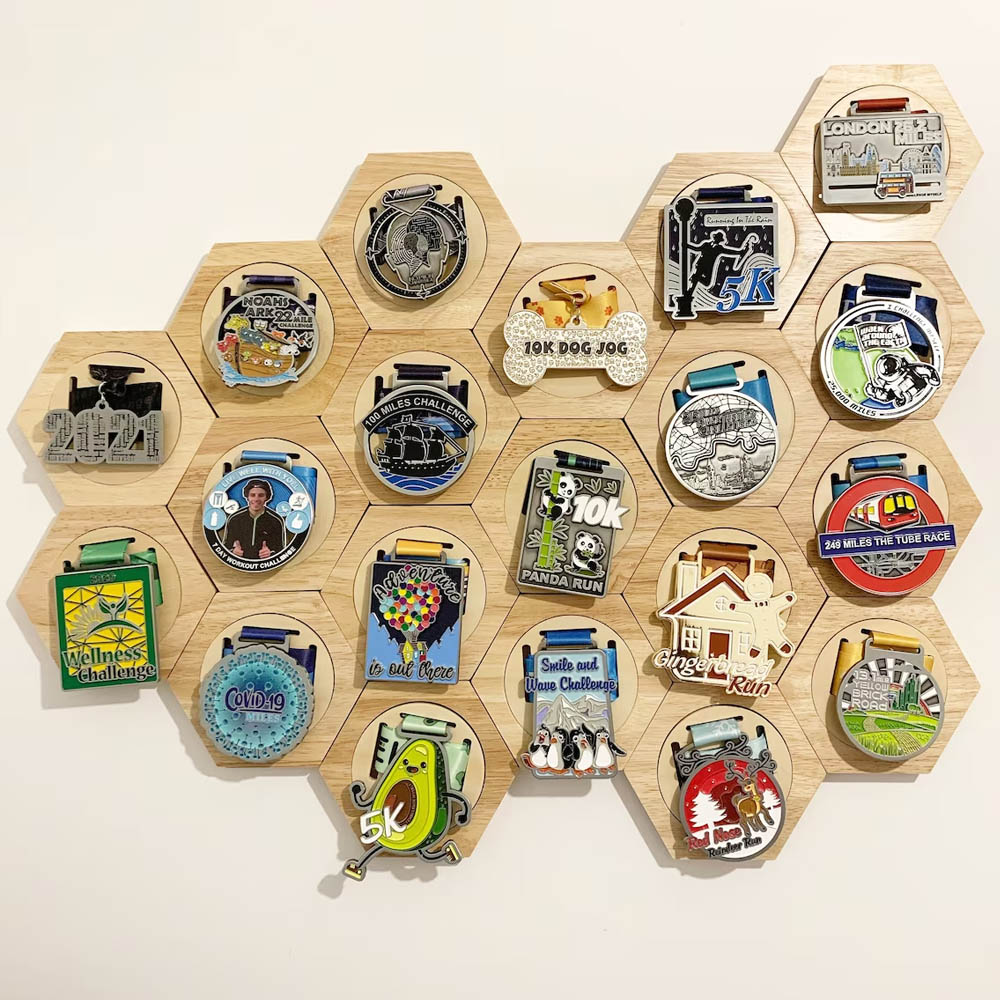 Personalized Medal Holders, Display Medal Collection/Medal Display/Premium Medal Holders/Running Medal Holder/Running Gift/Water Drop Medal Stand/Winner's Medal