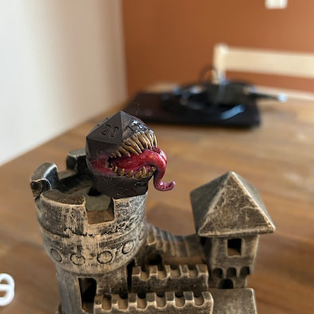 Mimic Dice, Resin Dice, Miniature Model, RPG Role Playing Game Gift