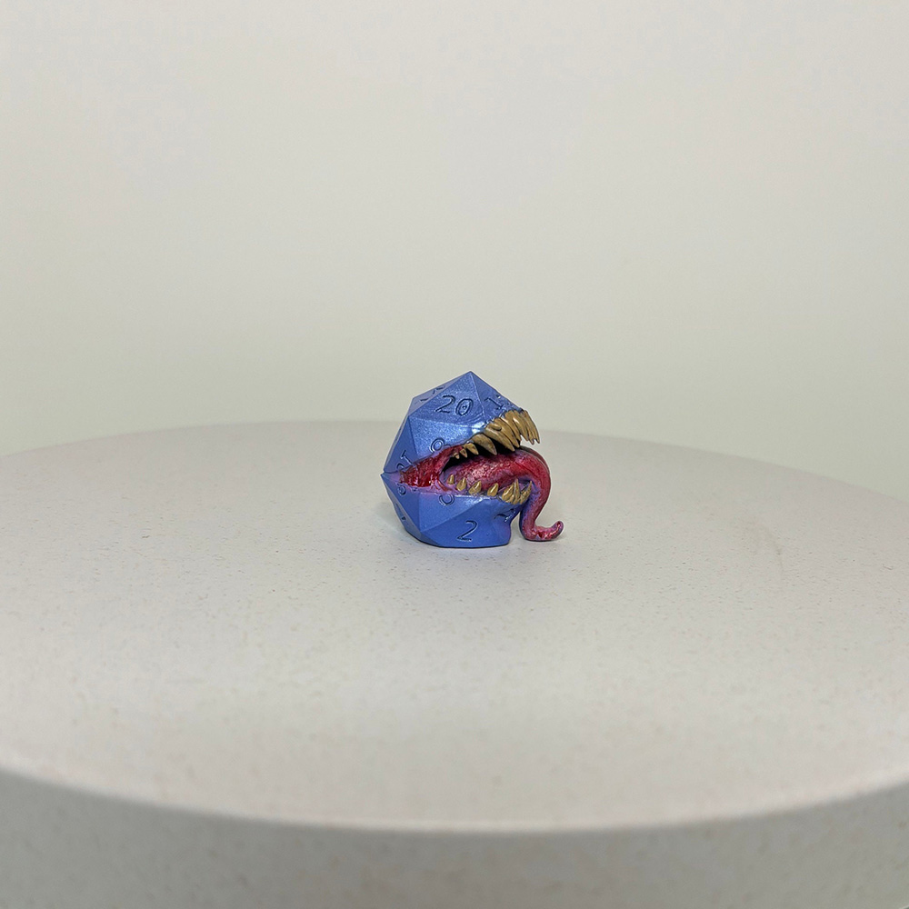 Mimic Dice, Resin Dice, Miniature Model, RPG Role Playing Game Gift