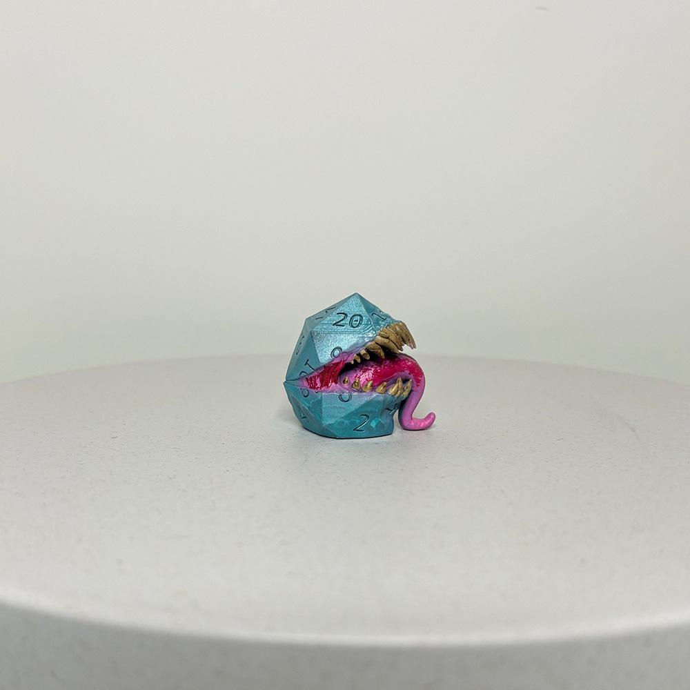 Mimic Dice, Resin Dice, Miniature Model, RPG Role Playing Game Gift