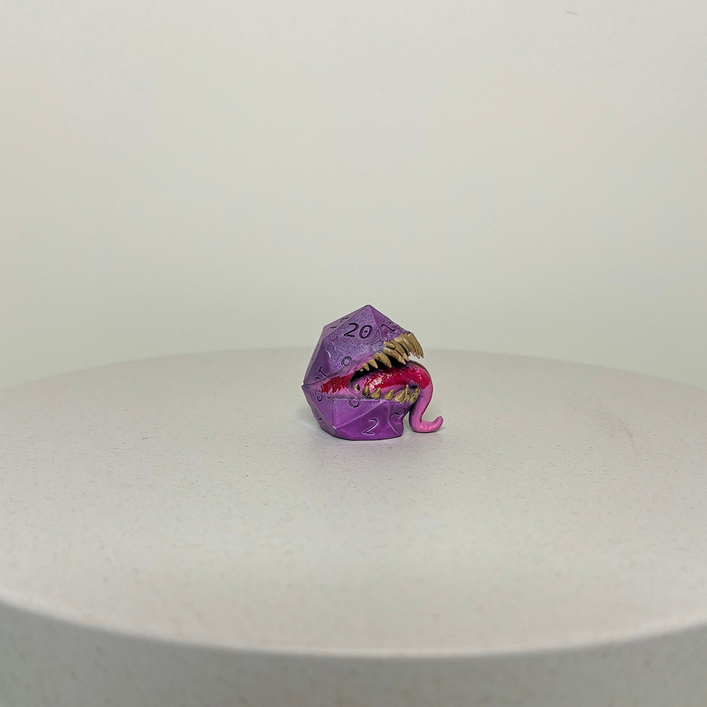 Mimic Dice, Resin Dice, Miniature Model, RPG Role Playing Game Gift