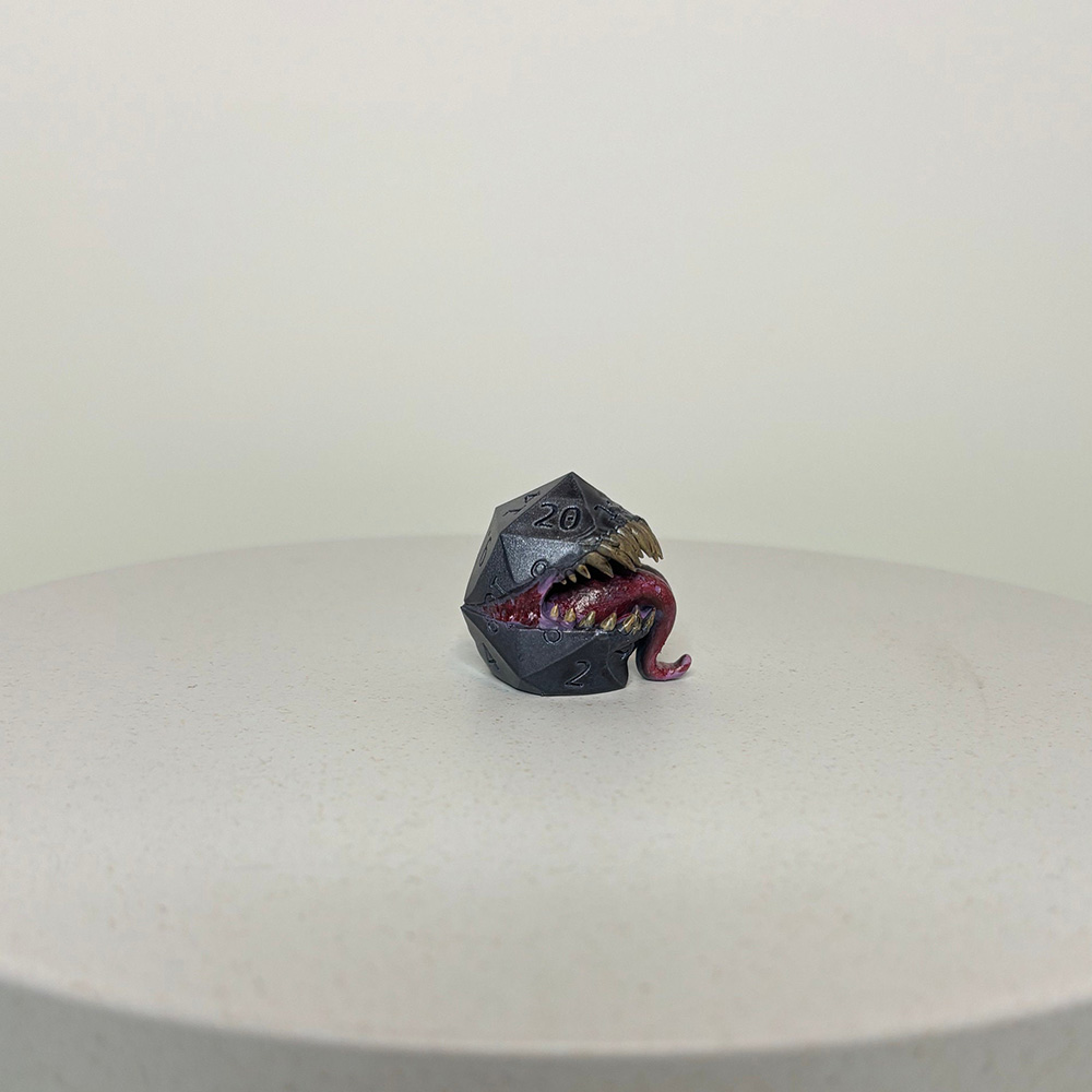Mimic Dice, Resin Dice, Miniature Model, RPG Role Playing Game Gift