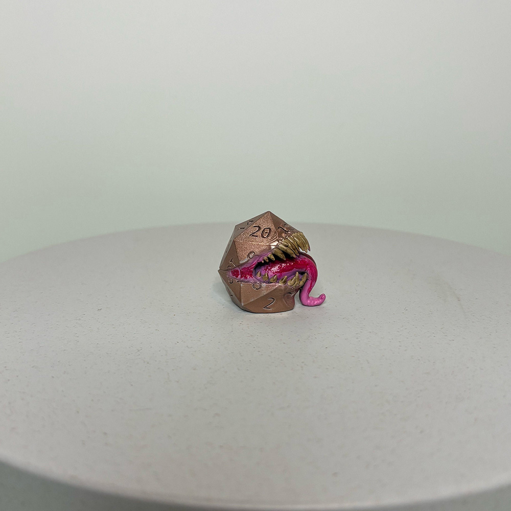 Mimic Dice, Resin Dice, Miniature Model, RPG Role Playing Game Gift