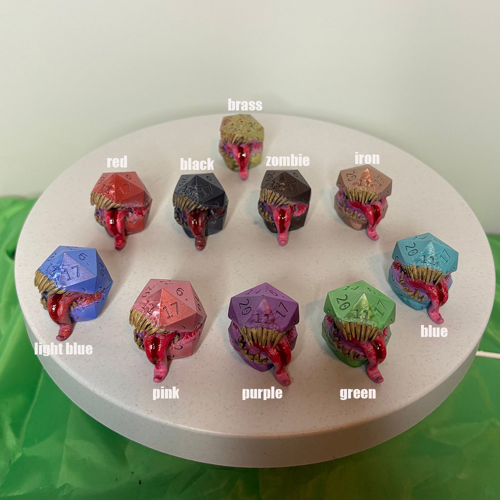 Mimic Dice, Resin Dice, Miniature Model, RPG Role Playing Game Gift
