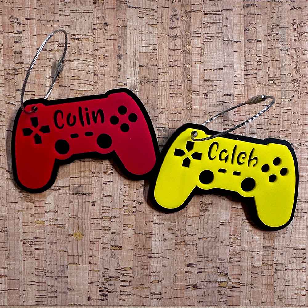 Custom Game Controller Kids Keychains, Personalized Keychains, Name Tag, Backpack Tag, Diaper Bag Tag, Custom Name Keychain, Backpack Keychain, Luggage Tag