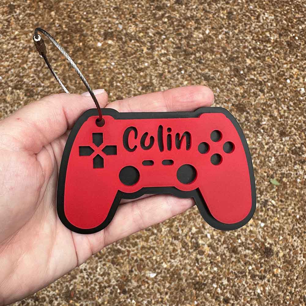 Custom Game Controller Kids Keychains, Personalized Keychains, Name Tag, Backpack Tag, Diaper Bag Tag, Custom Name Keychain, Backpack Keychain, Luggage Tag