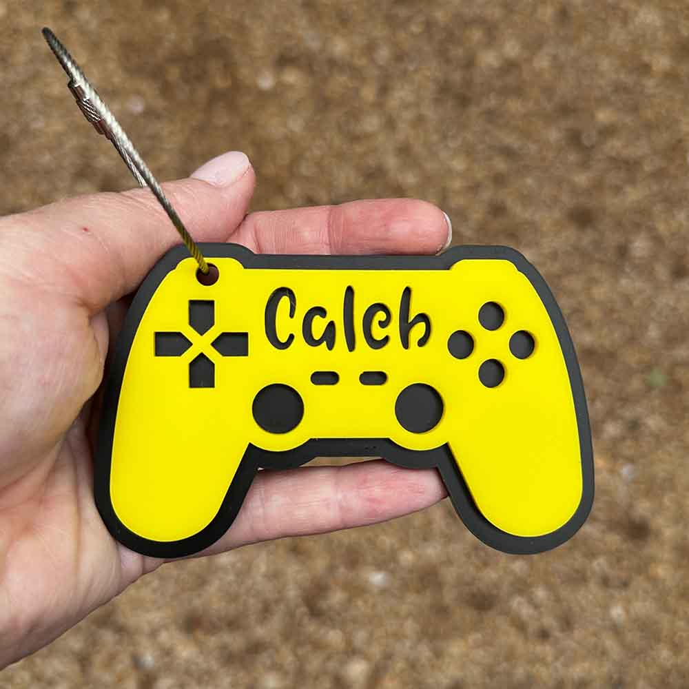Custom Game Controller Kids Keychains, Personalized Keychains, Name Tag, Backpack Tag, Diaper Bag Tag, Custom Name Keychain, Backpack Keychain, Luggage Tag