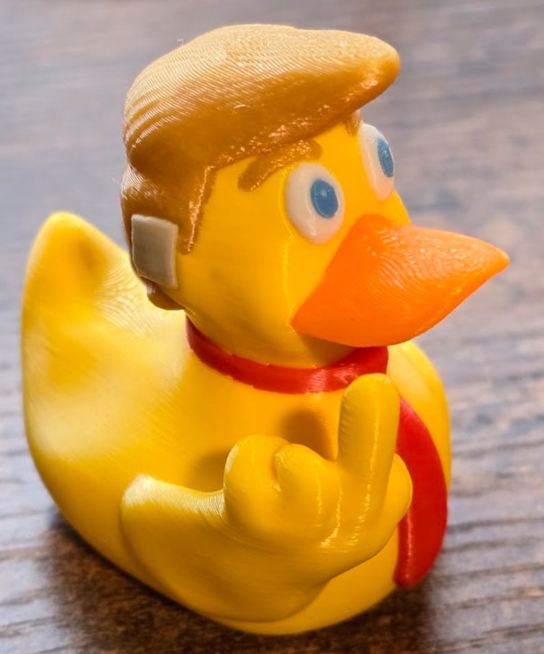 Hot Sale 50%OFF, Double Middle Finger Duck with Ear BandAid